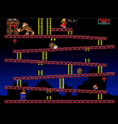 screen shot of Donkey Kong