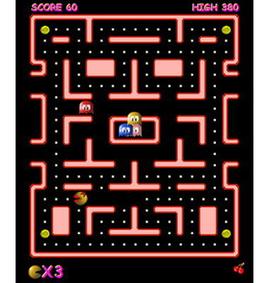 screen shot of Ms Pacman NES